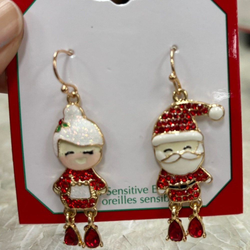 Christmis earings, hanging, lightweight